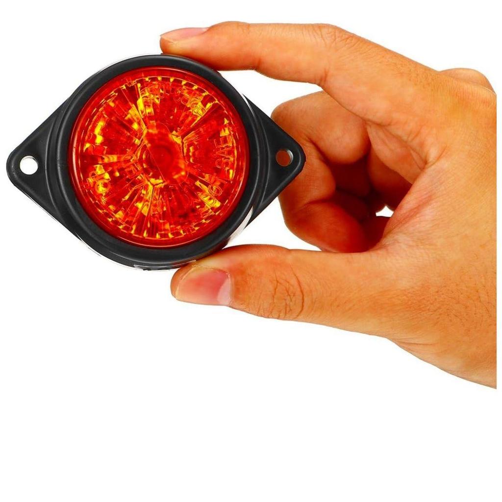 10PCS LED Marker Lights Trailer 12V Red Chicken Lights for Semi Trucks Freightliner Cargo – Universal Fit