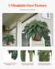 Artificial Boston Fern Large Plastic Fern 88 Branches Indoor Outdoor Decor