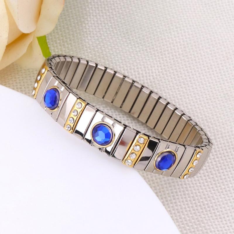 Bohemian Rhinestones Stretch Bracelet Versatile Elastic Rhinestones Wristband Ornament Sophisticated Bracelet Accessory