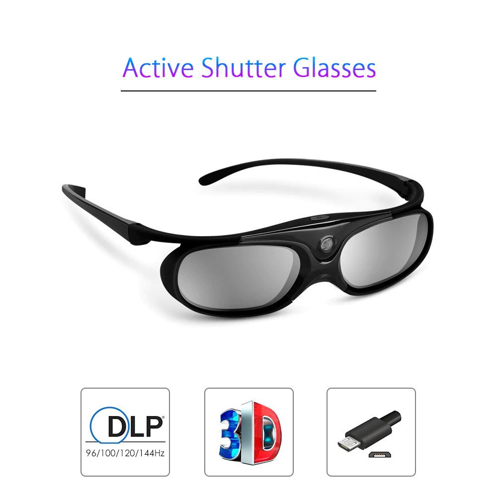 Neue USB-wiederaufladbare Aktive-Shutter 3D-Brillen für DLP-Link Projektoren