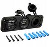 12V Cigarette Lighter Socket USB 5V 2A Car Voltmeter Auto Panel Pls37A
