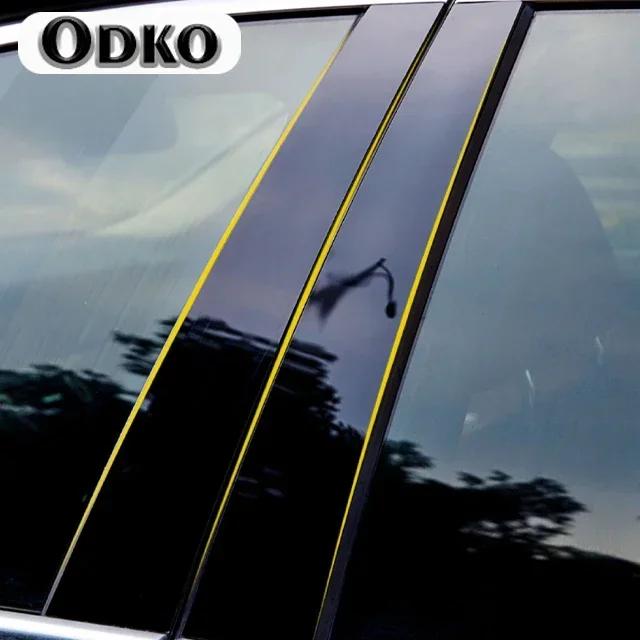 

8Pcs/Set Car Pillar Posts Glossy Piano Black for BMW X3 2004 2005 2006 2007 2008 2009 2010 Door Window Molding Cover Stickers чорний