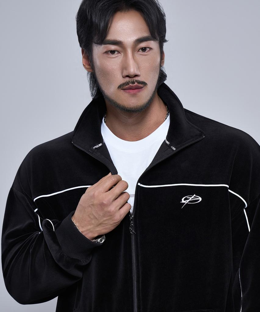 Physical Garments P2583 Velour Track Jacket [Black]