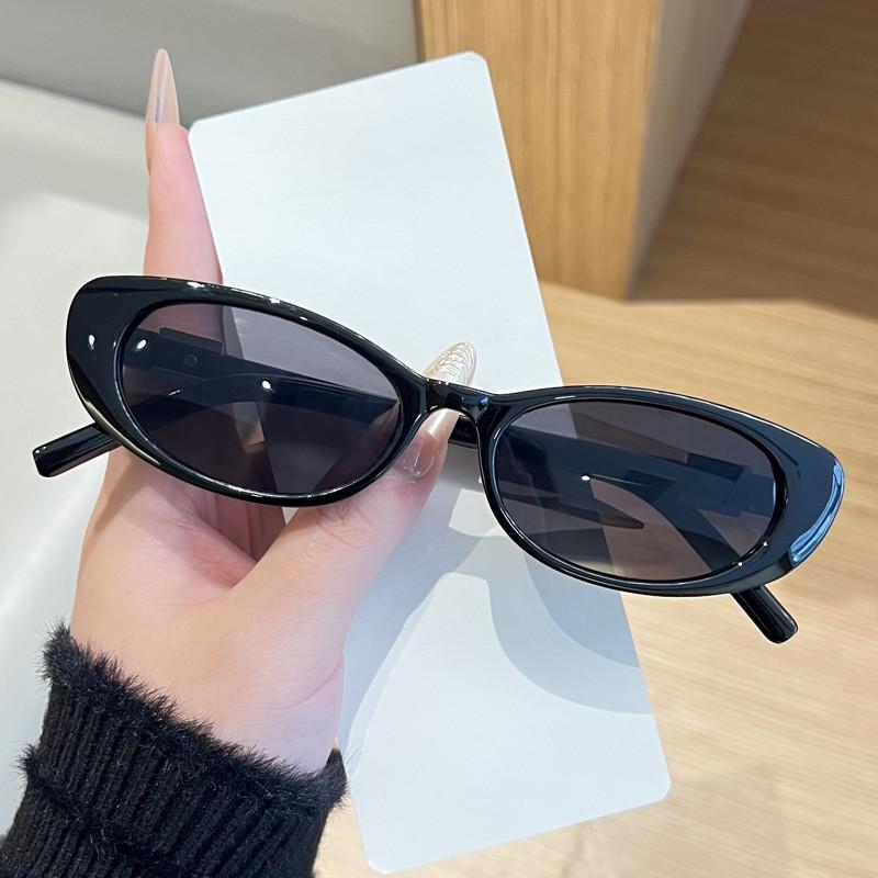 Vintage Chinese Style Oval Sunglasses With Uv390 Protection For Summer Travel And Fashion