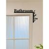 Metal Bathroom Door Top Plaque Horizontal Minimalist Home Decor Independence Day Theme
