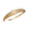 Geometric Square Zircon Bracelet With Gold Plating For Elegant Women