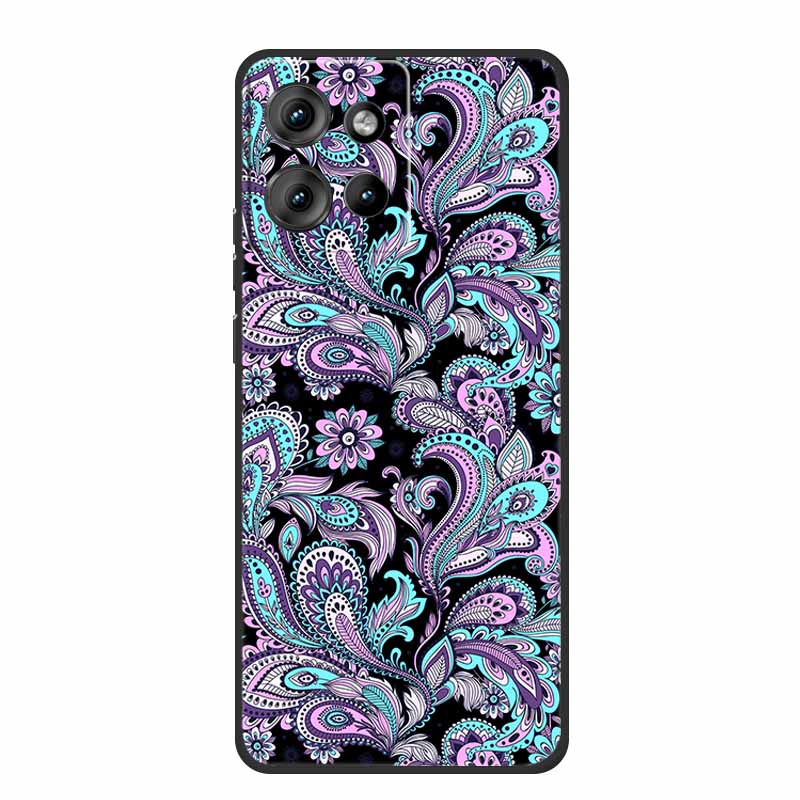 Handyhülle Für Motorola Moto G 2025 Hülle Cartoon Schwarzes Silikon Weiches TPU Rückseite Für Motorola Edge 50 Neo S50 G75 Hülle G 75