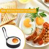 4Pcs/Set Egg Rings Stainless Steel Egg Molds for Frying Round Egg Cooker Ring for Griddle Breakfast Cooking Fried Egg Rings Nonstick Mold