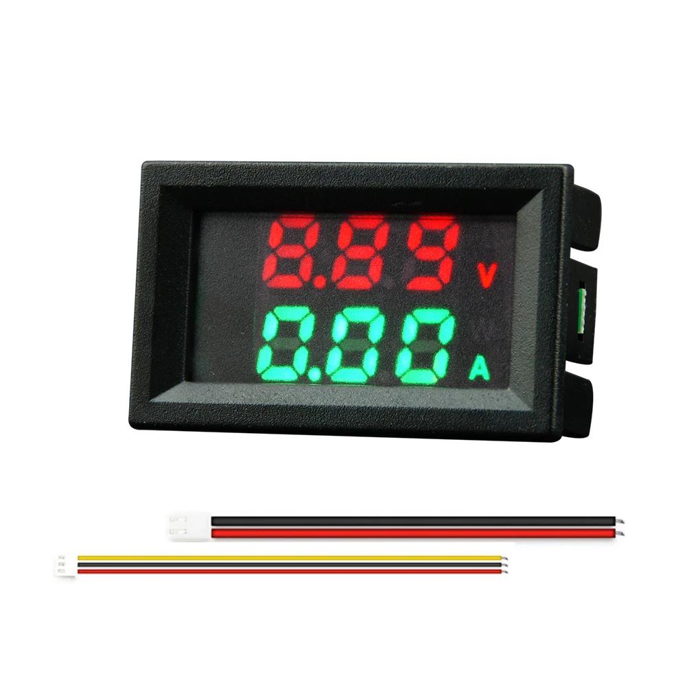 10A/50A/100A Digitales Voltmeter Amperemeter Duale LED-Anzeige Ampere Volt Messgerät Hochpräziser Spannungsstromdetektor Messwerkzeuge