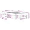Bed Frame Black 75x190 cm Particleboard