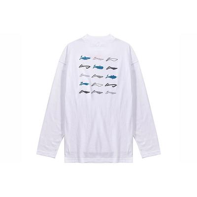 Casual Woven Loose Sports T-Shirt Men Tops White AHSR527-1