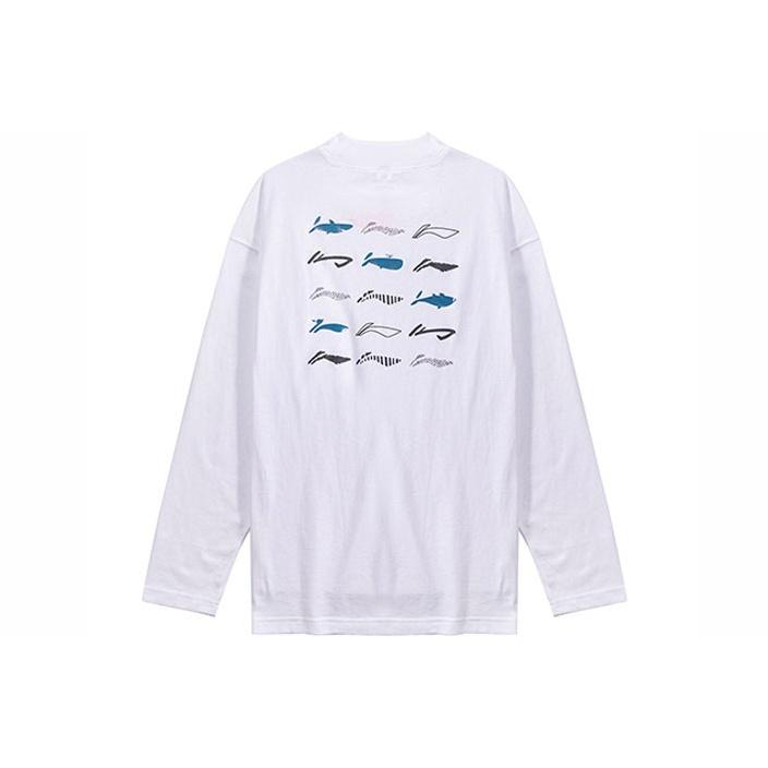 

Li-Ning Повседневная тканая свободная спортивная футболка Мужские топы Белый AHSR527-1 XXL