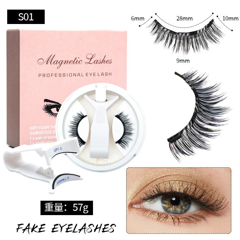 

Portable Magnetic Eyelash Set with Integrated Storage Box – Glue-Free 3D Mink-Like Lashes S01