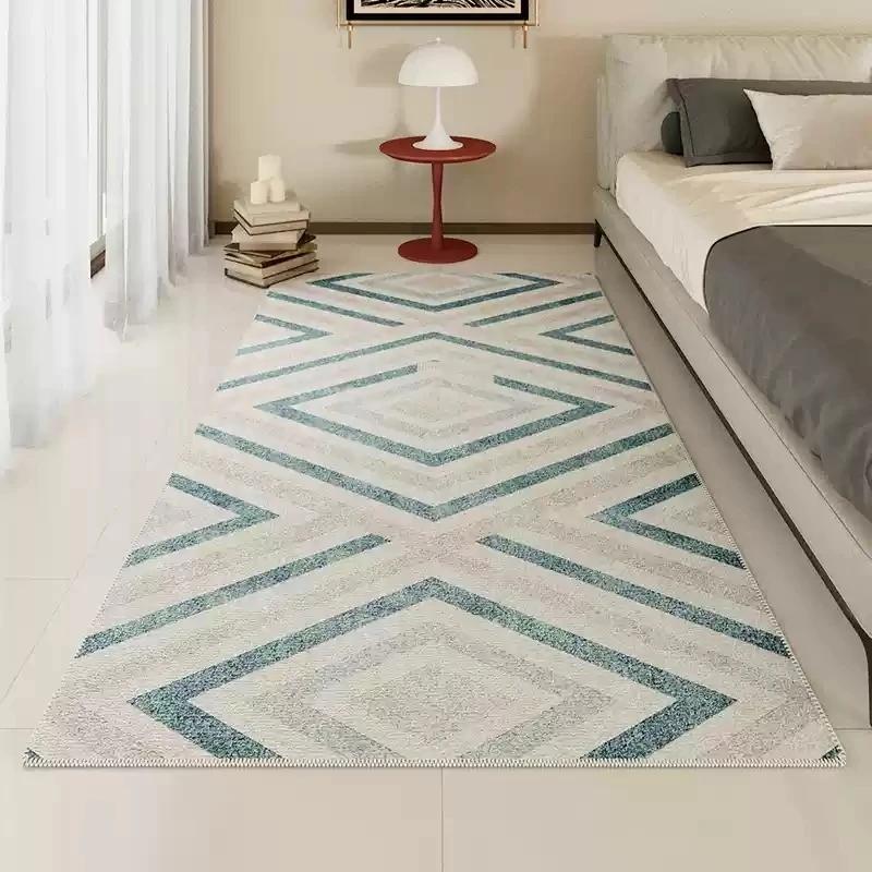 

Милый ковер-изголовье для спальни, креативная комната для девочки, гостиная, спальня, диван, современные красочные полосатые мягкие коврики, украшение для дома, ретро 40x60cm