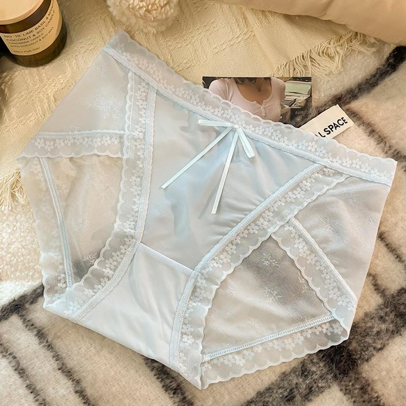 

Pure Desire Сексуальное нижнее белье для женщин Чистый хлопок промежность талия Легкие дышащие бесшовные треугольные трусики из ледяного шелка XL синий