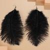 Ethnic Style Long Feather Earrings, Travel Photo Accessories, Stage Catwalk Performance Feather Accessories