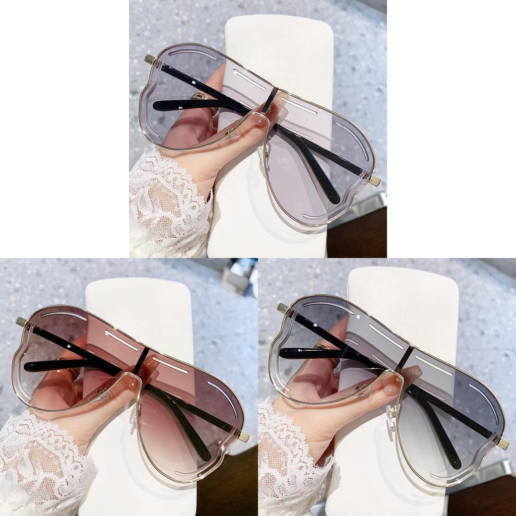 Geometric Metal Sunglasses With Uv400 Protection For Fashionable Outings And Parties