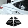 4pcs Matte Black Car Rear Window Vent Louver Covers Trim Sticker Vent For Toyota For Camry 2025+ LE XLE SE Exterior Accessories
