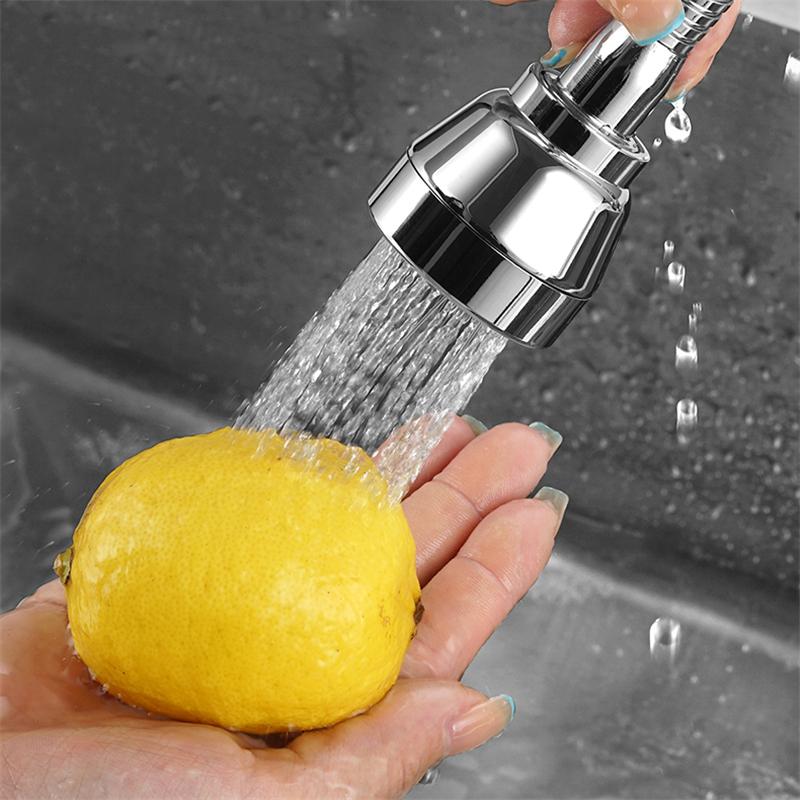 Rotatable Kitchen Filter Faucet Spray Head Tap Swivelable Anti Splash Faucet Extender Filter Nozzle Bathroom Faucet Aerator