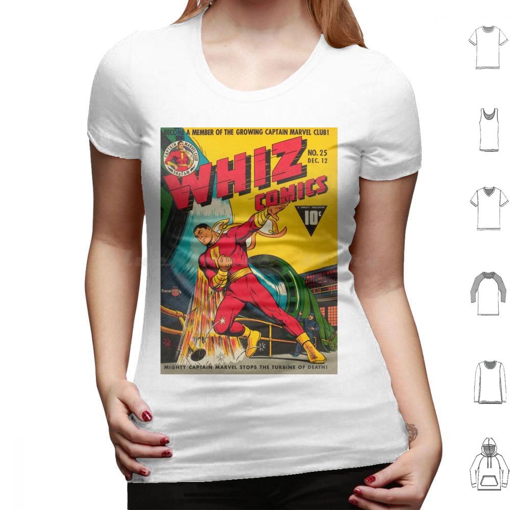Whiz Comics 25 T Shirt 6xl Cotton Cool Tee Shazam Captain Golden Age Comics Superhero Retro 1940s Vintage Classic Old Graphic