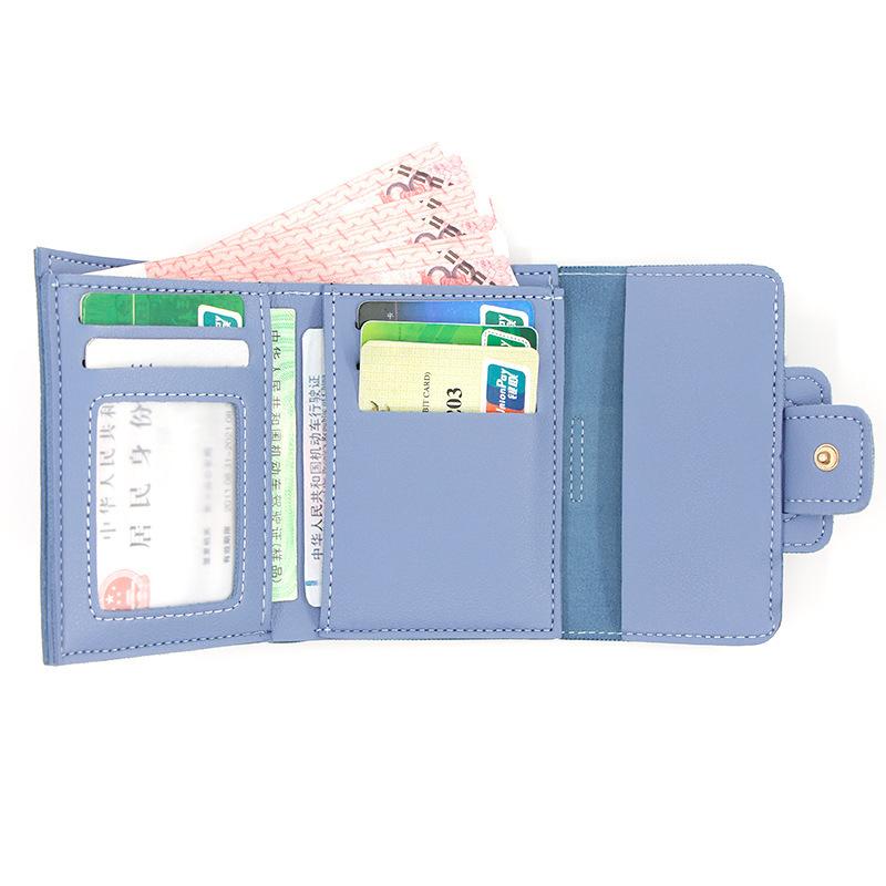 Womens Ladies Short Small Money Purse Wallet Leather Folding Coin Card Holder Bag