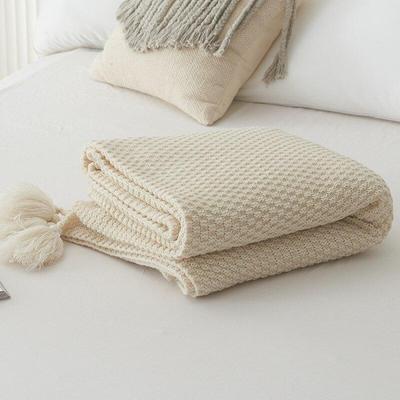 Knit Plaid Blanket With Tassel Super Soft Bohemia Throw Blanket for Bed Sofa Cover Bedspread Decor Blankets