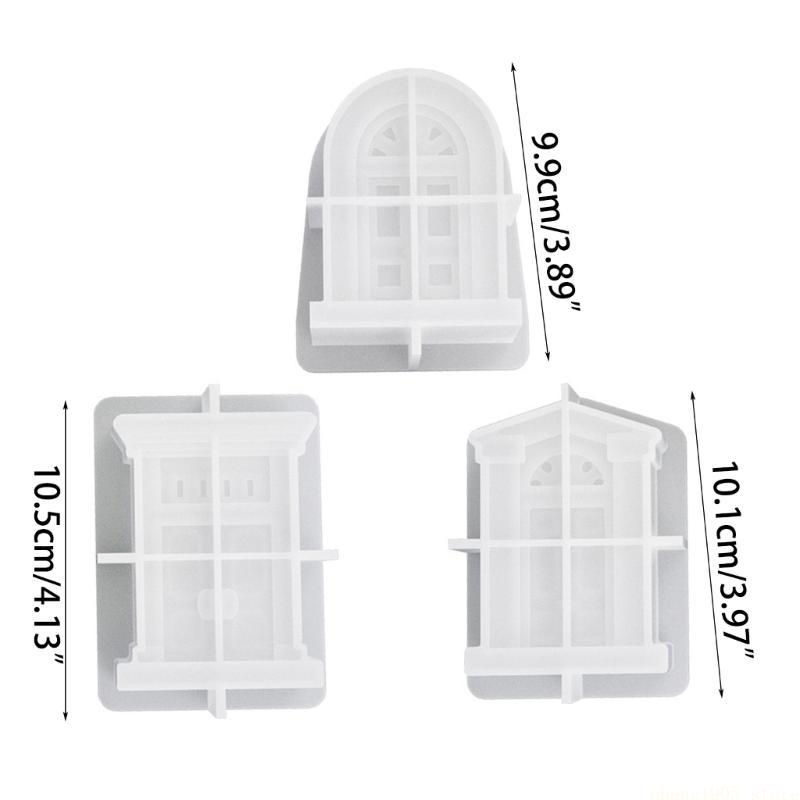 QX2E House Silicone Moulds Epoxys Resin Mould Molds DIY Castings Molds