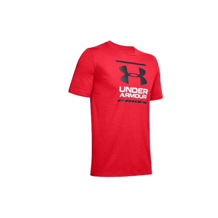 Under Armour Casual Round Neck Sports Breathable Straight T-Shirt Men Tops Red 1326849-602