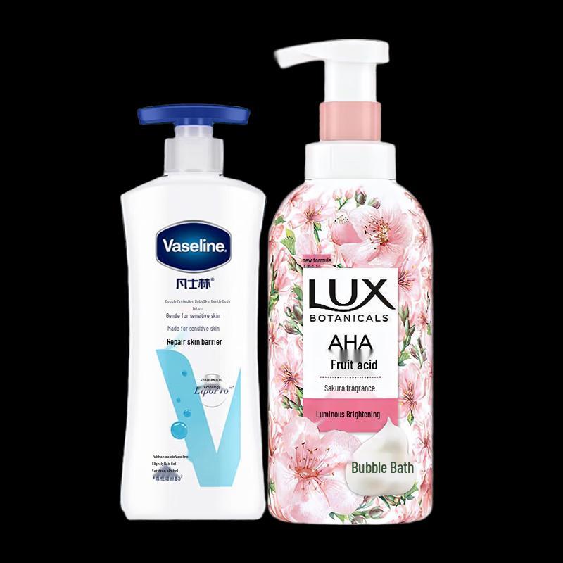 Vaseline Derma Care Body Lotion & Cherry Blossom Shower Gel Set