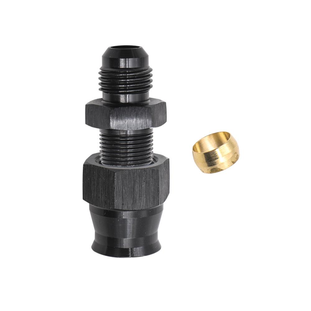 1 bucată drept AN6 tată la 5/16" AN6 tată la 3/8" Adaptor de racord pentru furtun tub combustibil conductă tare aluminiu anodizat negru