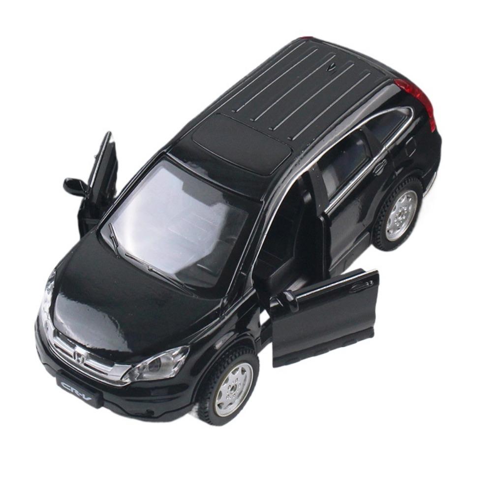 

1/32 HONDA CRV SUV Модель автомобиля из литого металла Игрушечные транспортные средства Моделирование модели автомобиля Звук и свет Коллекция детских игрушек Подарок чёрный