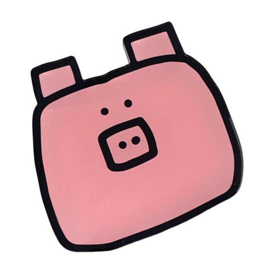 Cartoon Acrylic Coasters Heat-resistant Cup Mats for Coffee Drinks Reusable Placemats for Home Kitchen Bar Restaurant Anti-slip Bowl Pad
