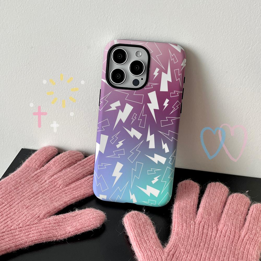 

Geometric Lightning art painting pattern Phone Case Film shell For iPhone 17 16e 16 15 14 13 12 11 Pro Max Plus XS iPhone 12 Pro