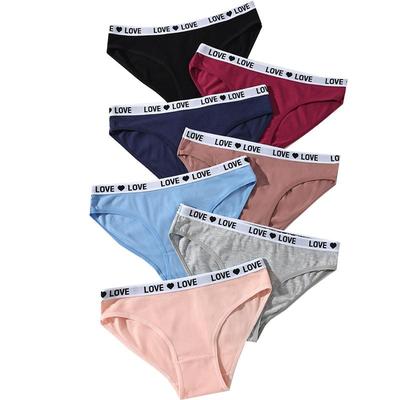7 Teile/satz frauen Baumwolle Höschen Sexy Weiche Unterhose Brief Mädchen Slips Weibliche Atmungsaktive Stretch Dessous XS-XL