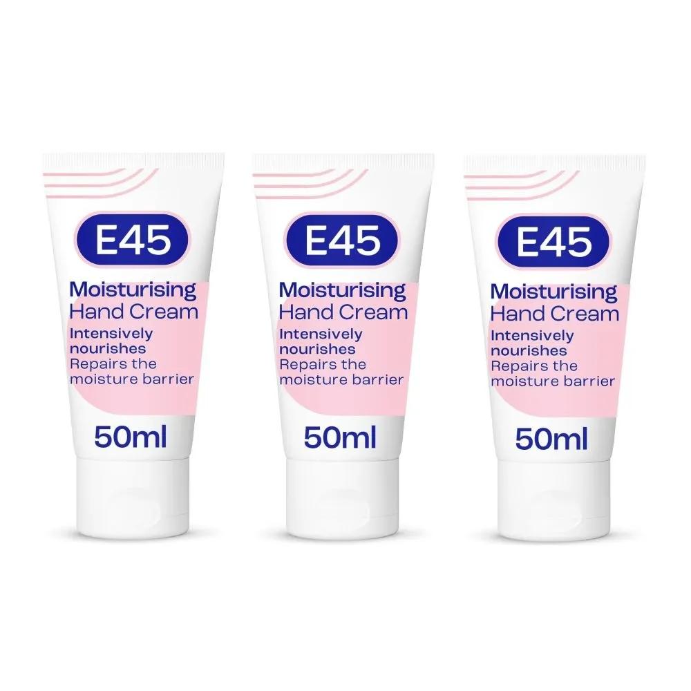 E45 Увлажняющий крем для рук 50 мл x 3