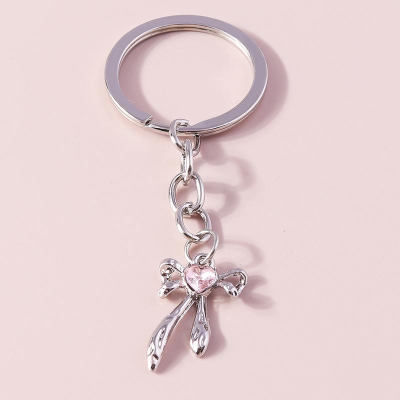 Romantic Moon Star Keychains Crystal Key Rings Gift for Women Men Car Key Handbag Pendants Jewelry Making Accessorie
