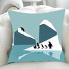 Car Living Room Sofa Cushion Cover Simple Couple Character Scene Pillow Cover Luxury Home Decoration Pillow Cover