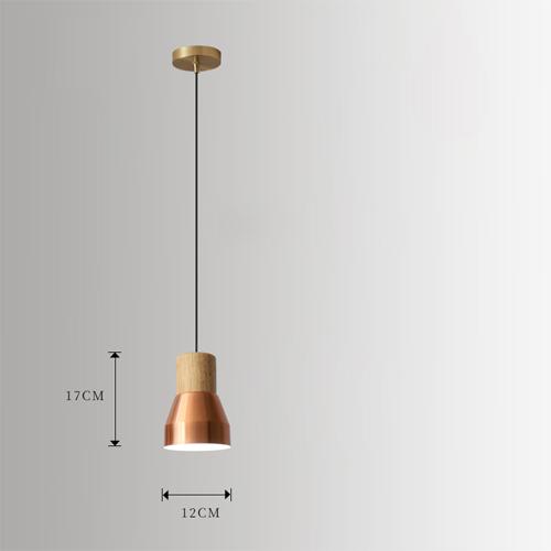 Nordic Minimalist Golden Pendant Lamp Restaurant Bar Creative Living Room Bedroom Bedside Light Led Personality Small Chandelier