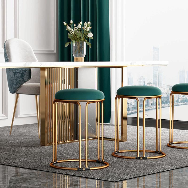 Nordic Economical Round Stool – Modern Simple Light Luxury Low Stool, Suitable as Dining Table Bench & Household Seat