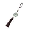 Round Keychain Porcelain Beads DIY Attractive Decorative Practical Cute Style Hanging Tassel