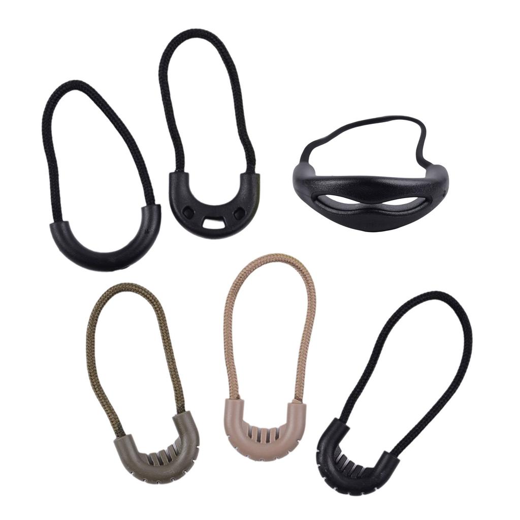 10pcs Zipper Pulls Cord Detachable Zip Clip Buckles Backpack Zipper Cord for Jackets Clothing Bags