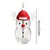 Christmas Glass Tumbler Snowman Penguin Deer Drinking Cup Juice Milk Mug Reusable Holiday Water Bottle for Kids