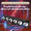Motorcycle LED Spotlights 6 Lens Motorbike LED Fog Lamp Hi/Low Beam Scooter SUV ATV Running Lamp For Off-road 4X4 ATV SUV 12V 24V