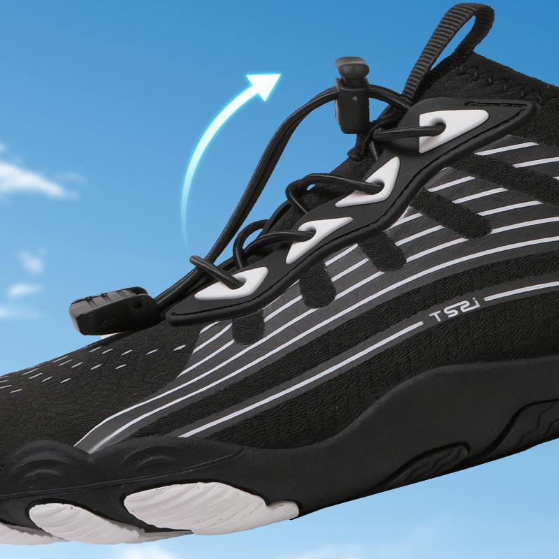 Schnelltrocknende Wasserschuhe für Damen Herren Leicht Atmungsaktive Aqua-Sneaker Rutschfeste Strand-Watschuhe zum Kajakfahren Surfen Tauchen