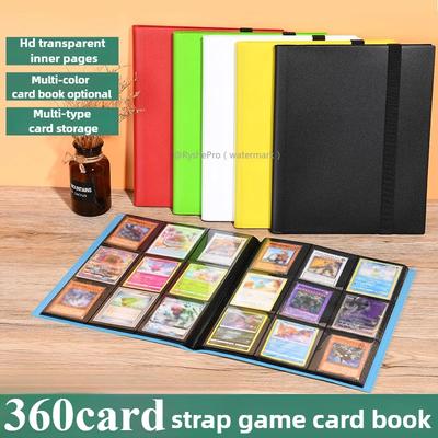 Card Binder with 9 Pocket Trading Card Album Display Binder 360 Side Loading Pocket Holder for TCG Yugioh MTG Game Card Book