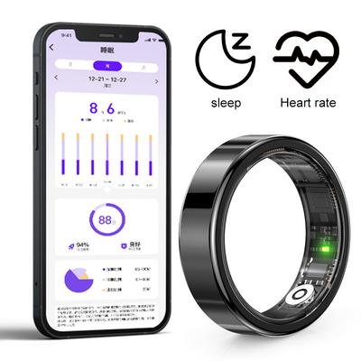 SR09 Smart Ring Health Tracker Bluetooth-Compatible 5.1 Fitness Ring 5ATM Waterproof Fitness & Sleep Monitor for Android & iOS