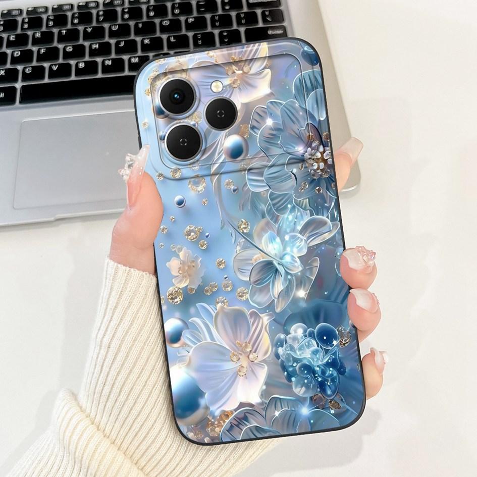 For Tecno Spark 40 Case Popular Cartoon Space Soft Silicone Camera protection Phone Cover For Tecno Spark 40C Spark40 4G Housing