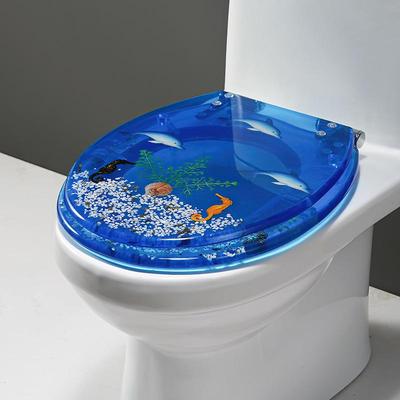Universal Silent Quick-Release Resin Toilet Seat
