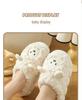 Plush Cartoon Lamb Heart Slippers for Couples - Cozy Indoor Winter Footwear for Women & Men