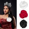 15cm 3D Silk Flower Appliques Flower Brooch Sewing Patches for Formal Dresses